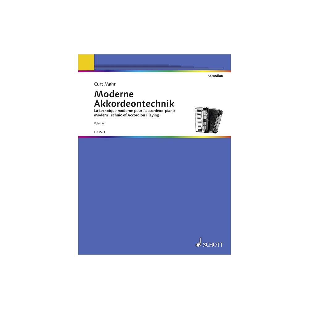 Mahr, Curt - Modern Technic of Accordion Playing Vol. 1