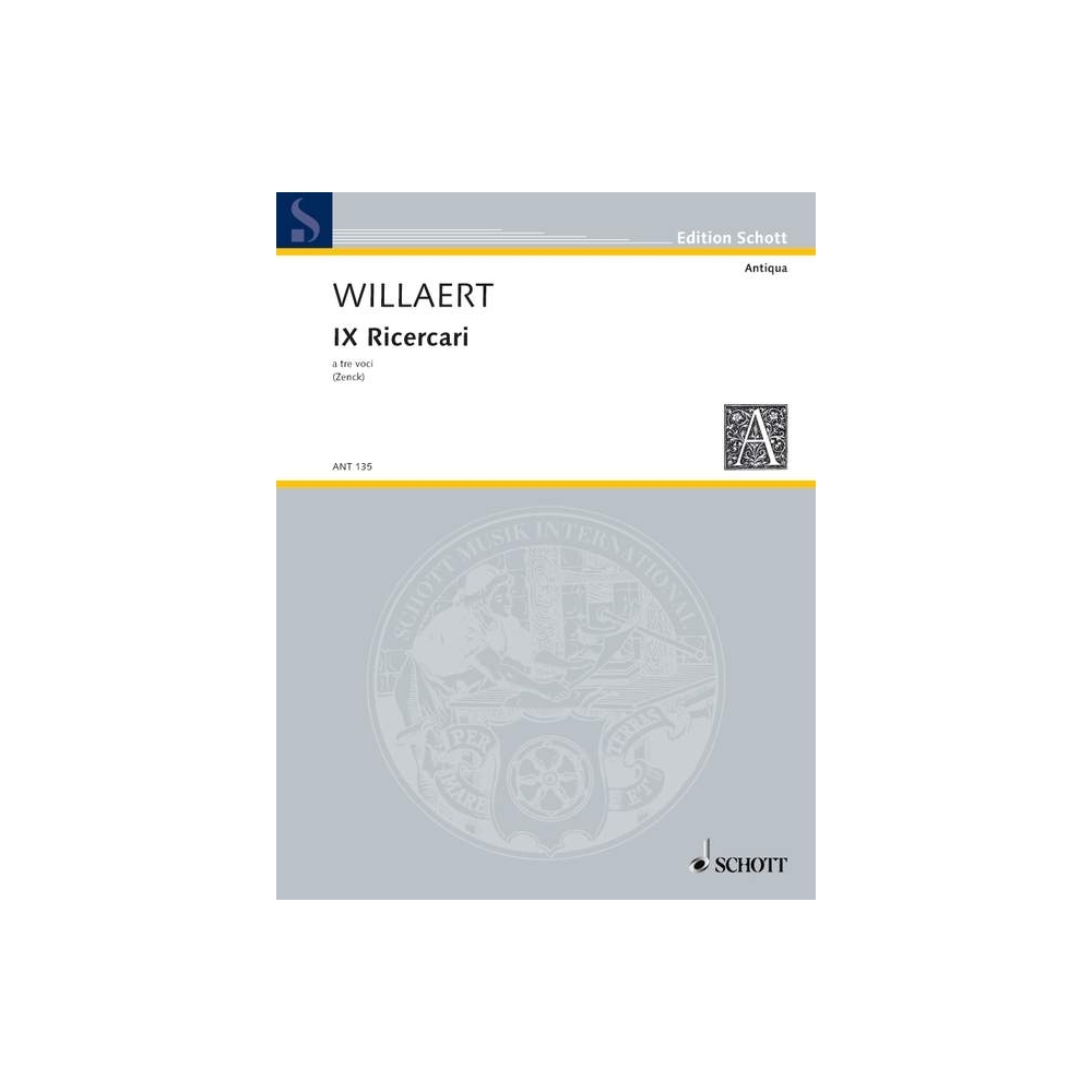 Willaert, Adrian - IX Ricercari 