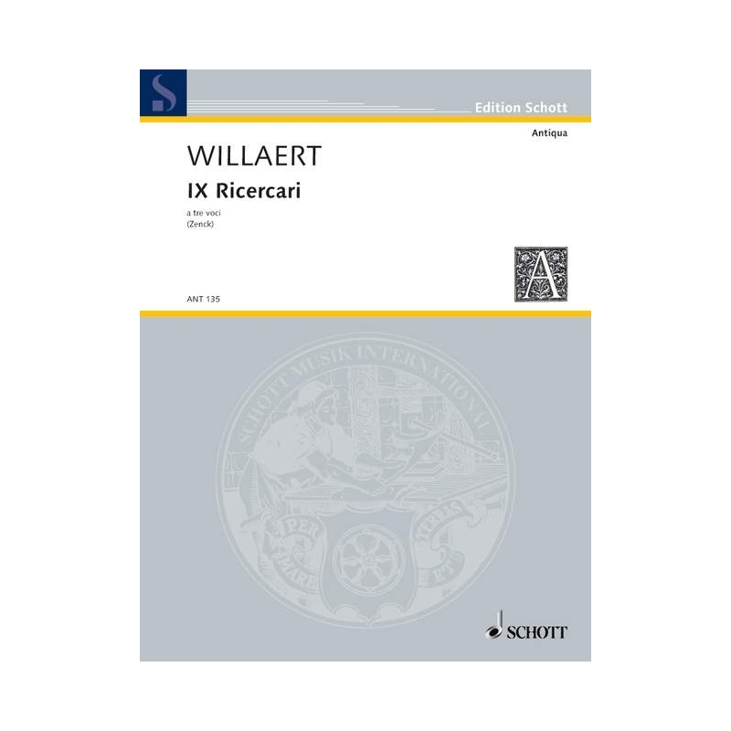 Willaert, Adrian - IX Ricercari
