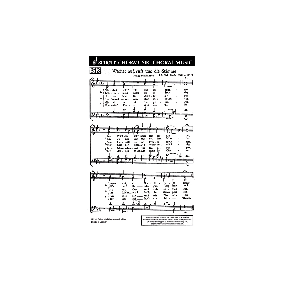 Bach, J.S - Wachet auf, ruft uns die Stimme 