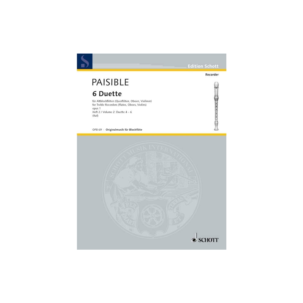 Paisible, Jacques - Six Duets op. 1 
