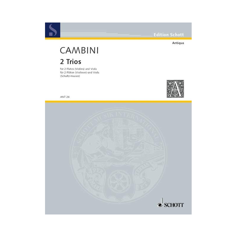 Cambini, Giovanni Giuseppe - 2 Trios