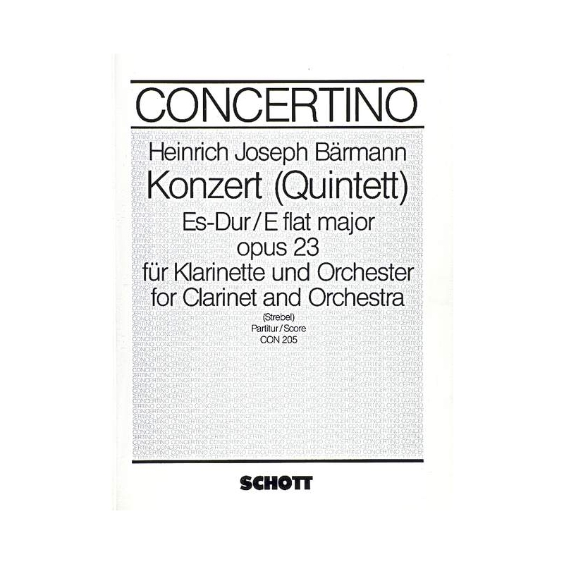Baermann, Heinrich Joseph - Concerto (Quintett) Eb major op. 23