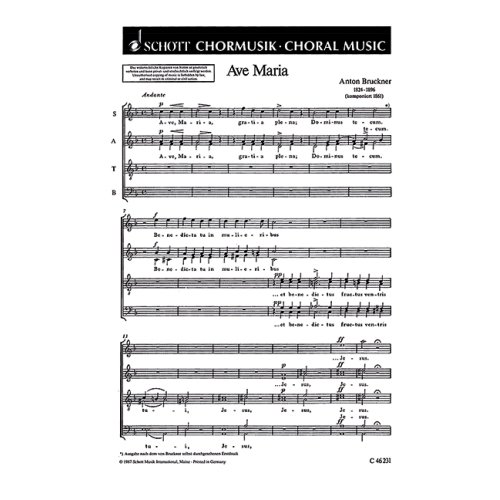Bruckner, Anton - Ave Maria 