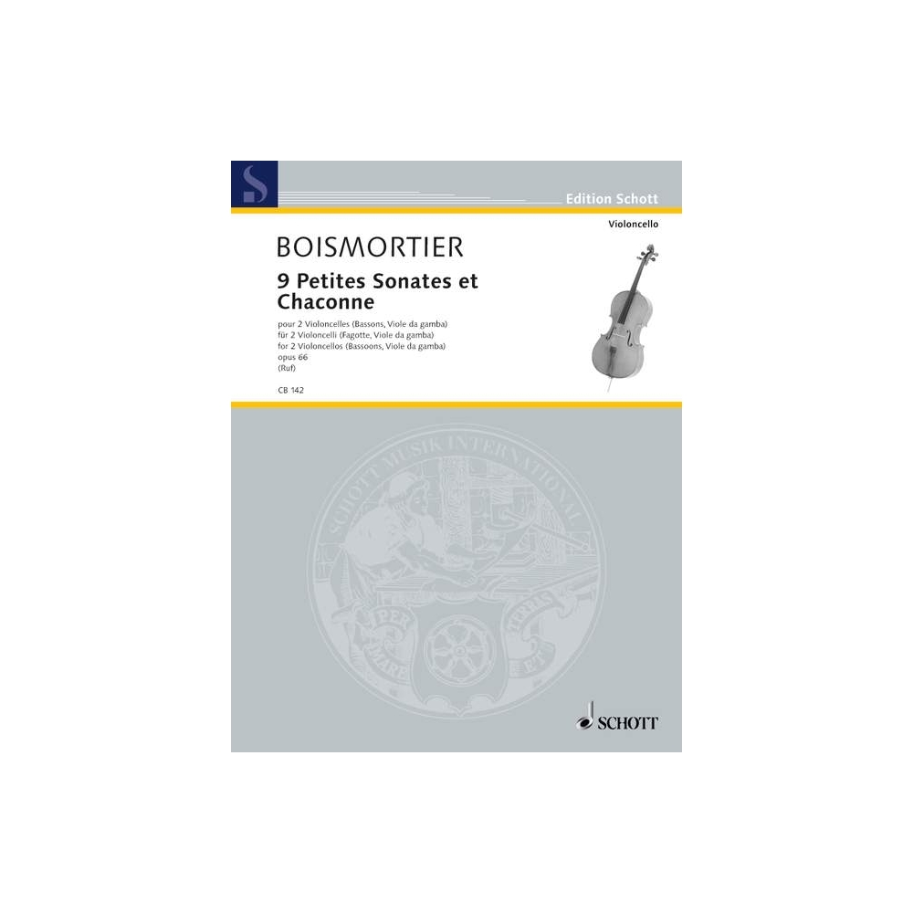 Boismortier, Joseph Bodin de - 9 Petites Sonates et Chaconne op. 66