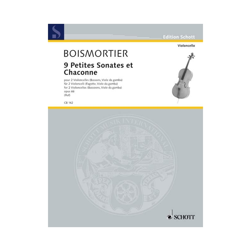 Boismortier, Joseph Bodin de - 9 Petites Sonates et Chaconne op. 66 