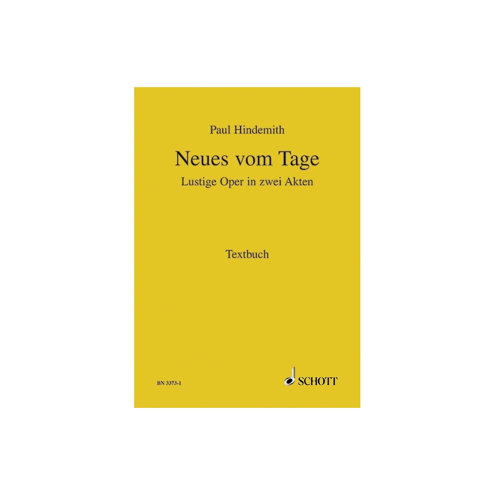 Hindemith, Paul - Neues vom Tage 