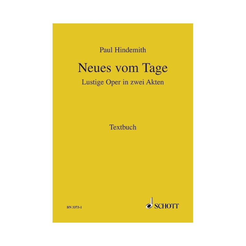 Hindemith, Paul - Neues vom Tage 