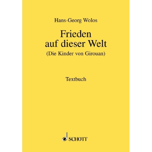 Wolos, Hans-Georg - Frieden...