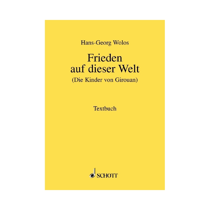 Wolos, Hans-Georg - Frieden auf dieser Welt