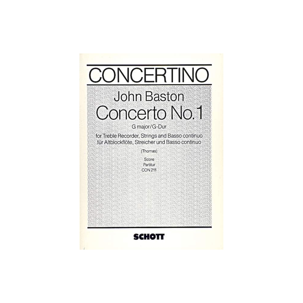 Baston, John - Concerto No. 1 G Major 