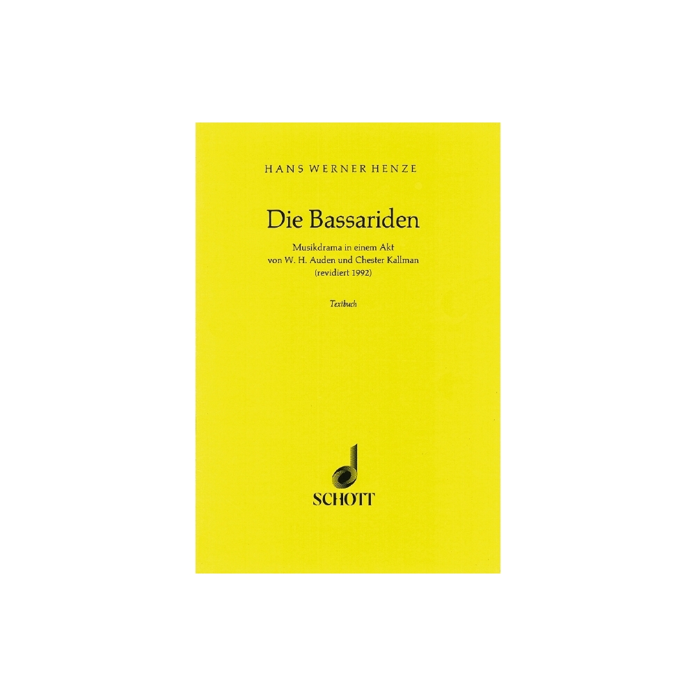 Henze, Hans Werner - The Bassarids 