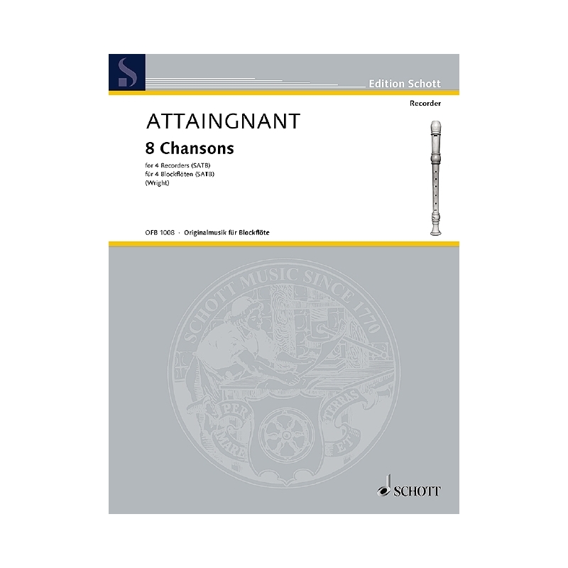 Attaingnant, Pierre - 8 Chansons