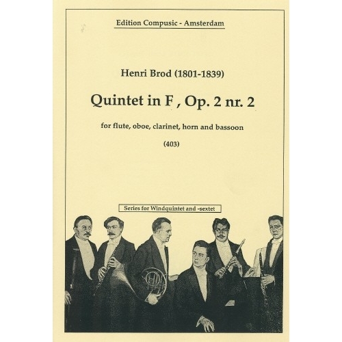 Brod, H. - Quintet In F