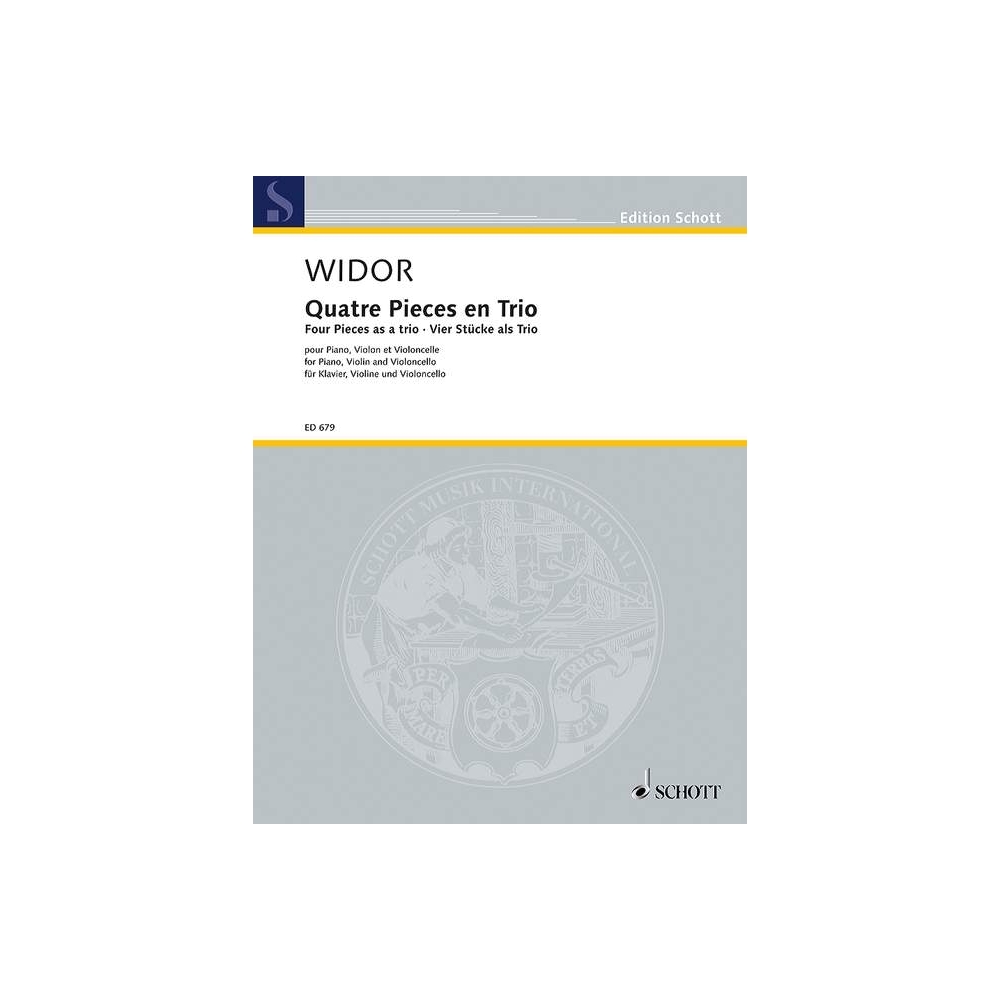 Widor, Charles-Marie - Four Pieces as a trio 