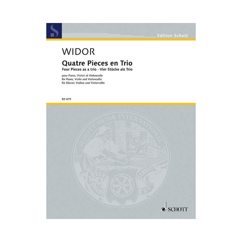 Widor, Charles-Marie - Four Pieces as a trio 