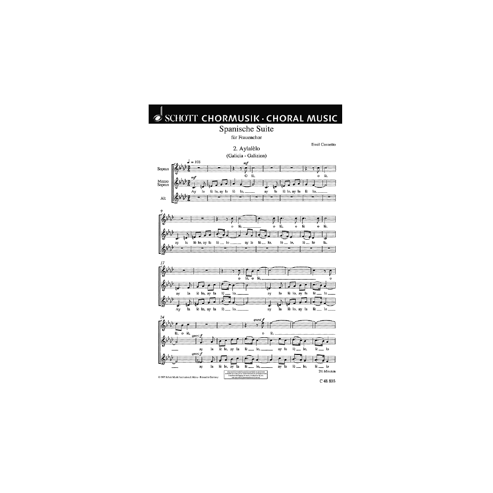 Cossetto, Emil - Spanische Suite 