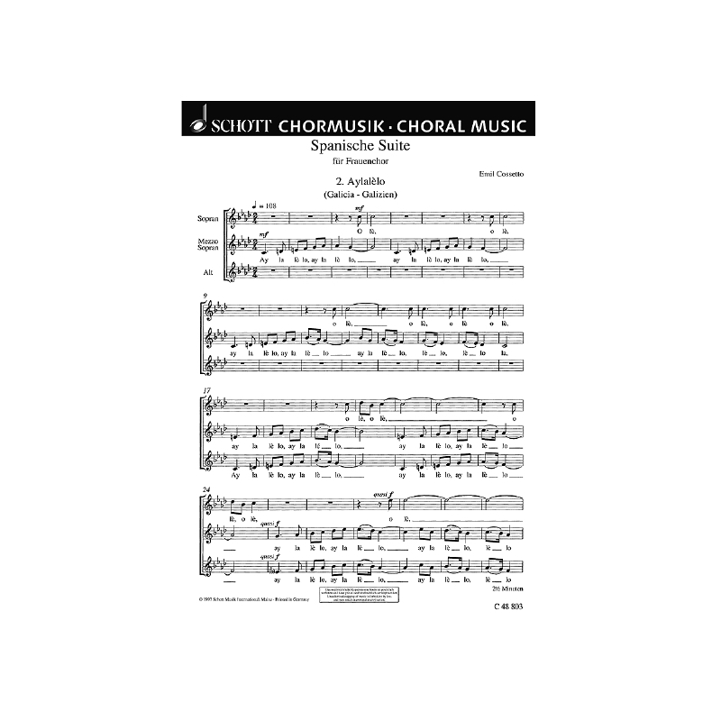Cossetto, Emil - Spanische Suite 