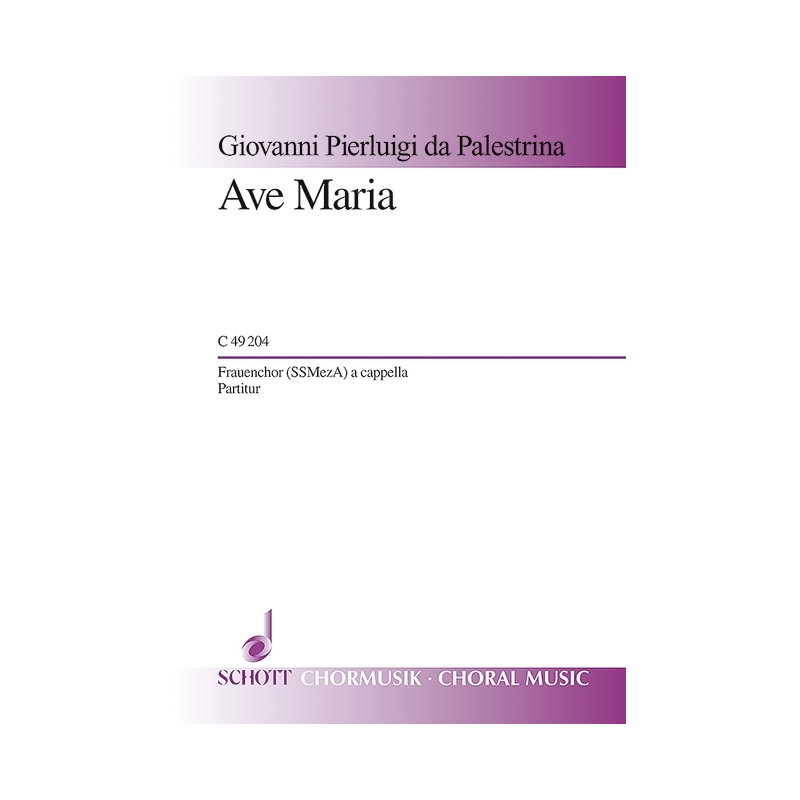 Palestrina, Giovanni Pierluigi da - Ave Maria