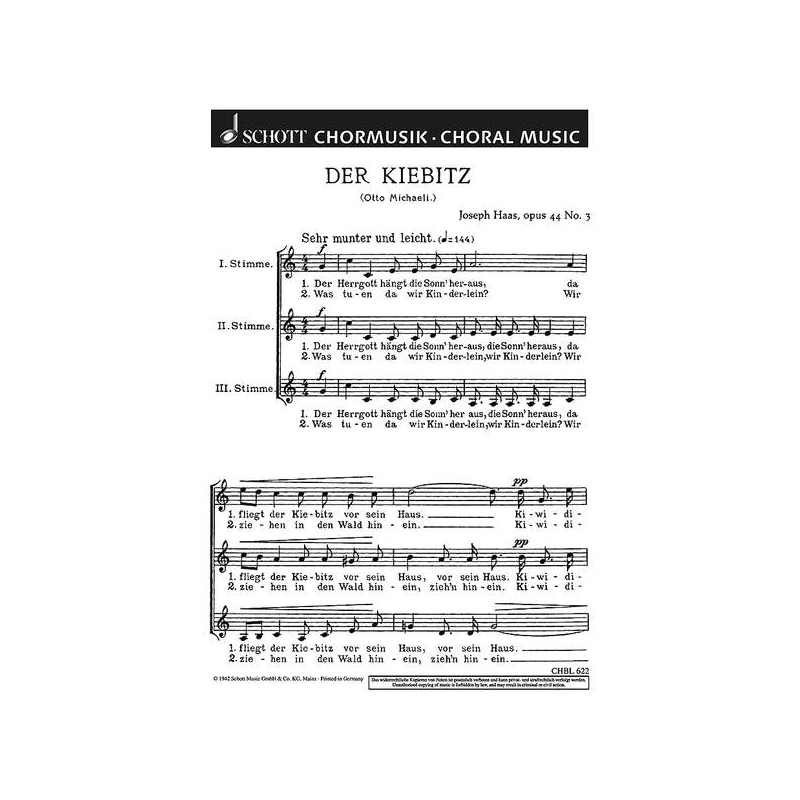 Haas, Joseph - Sechs Lieder op. 44