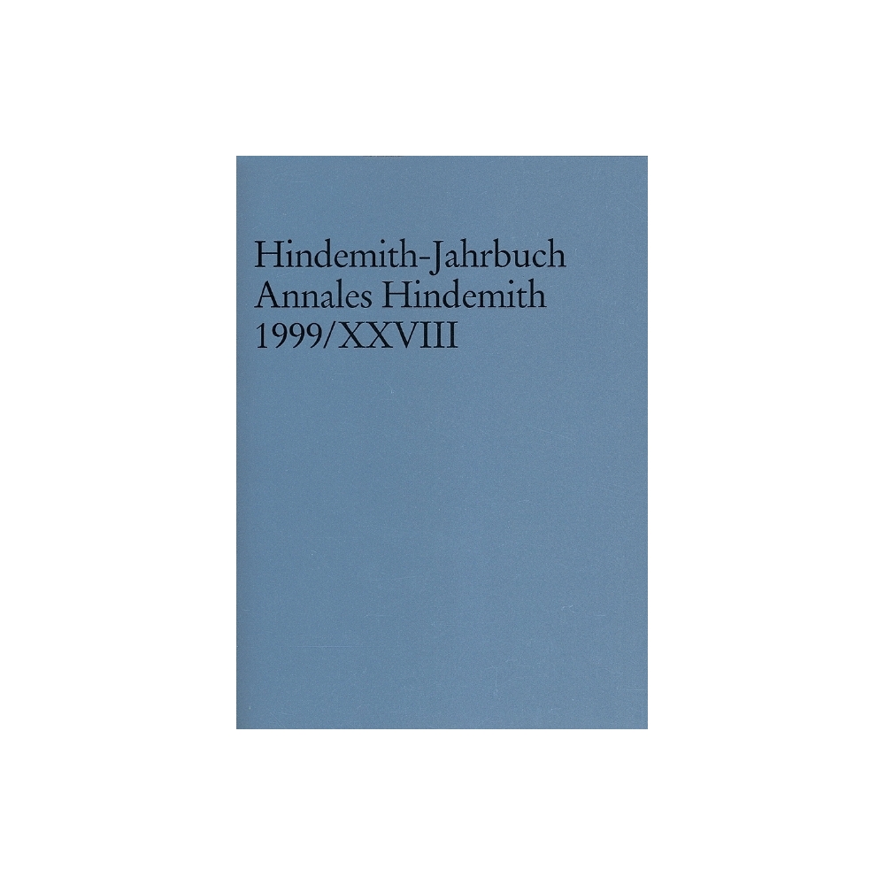 Hindemith-Jahrbuch Vol. XXVIII