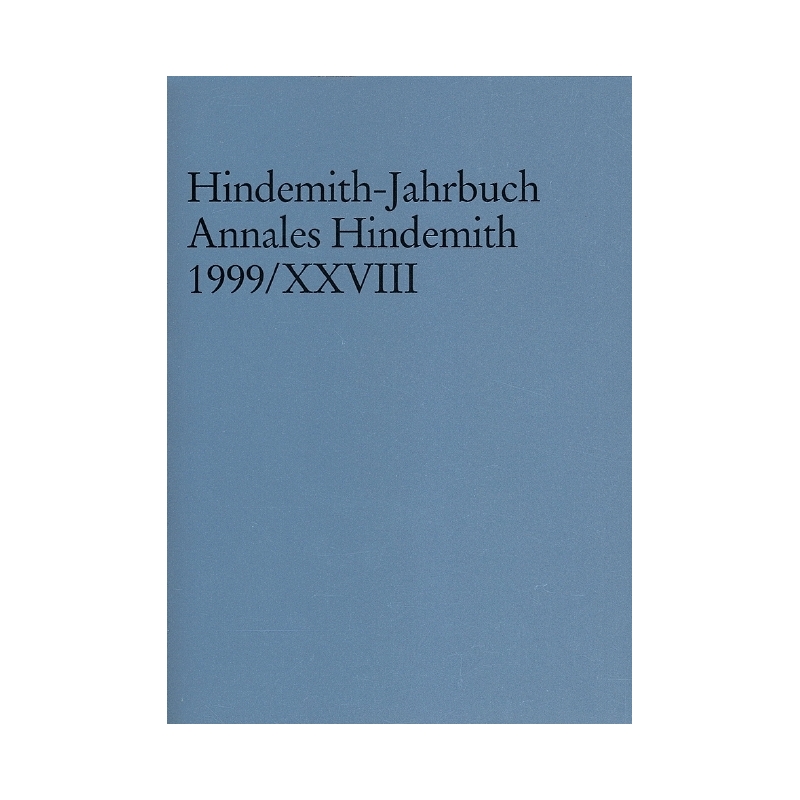 Hindemith-Jahrbuch Vol. XXVIII
