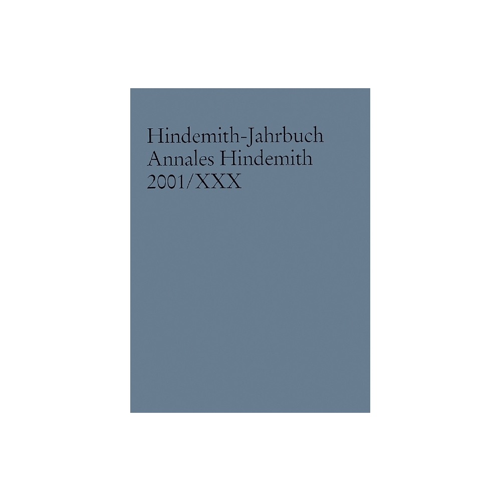 Hindemith-Jahrbuch Vol. XXX
