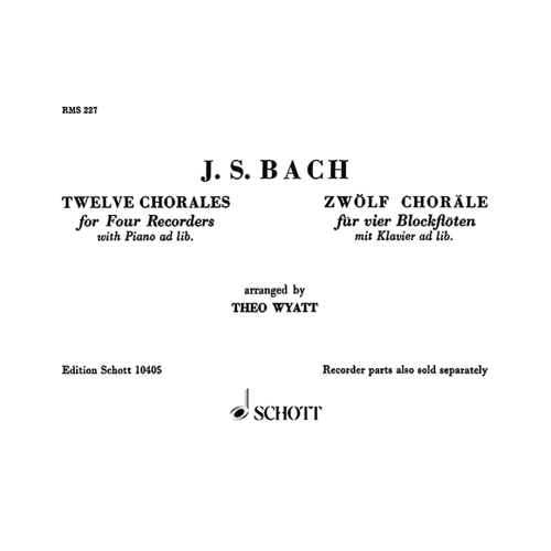 Bach, J.S - 12 Chorales 