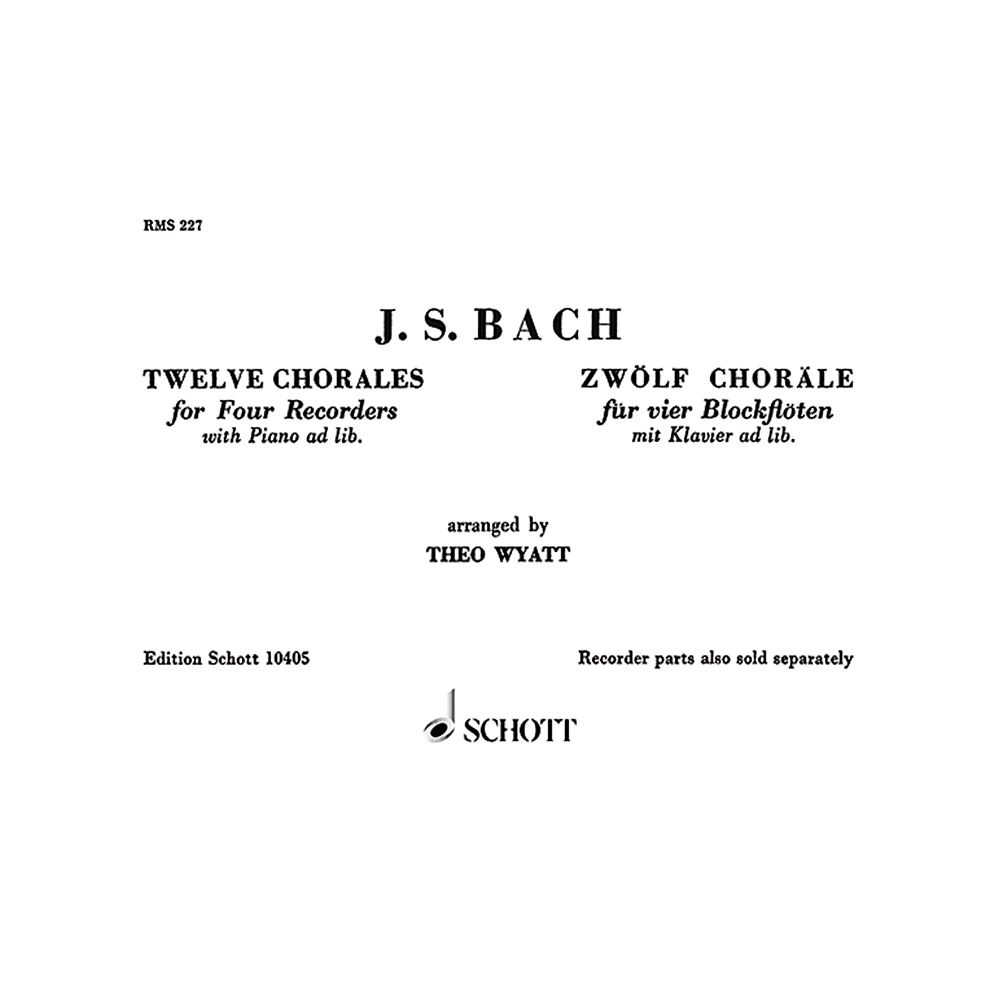 Bach, J.S - 12 Chorales 