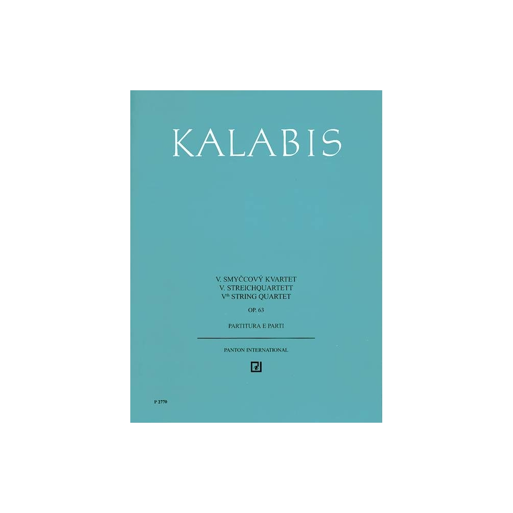 Kalabis, Viktor - V. String quartet op. 63 