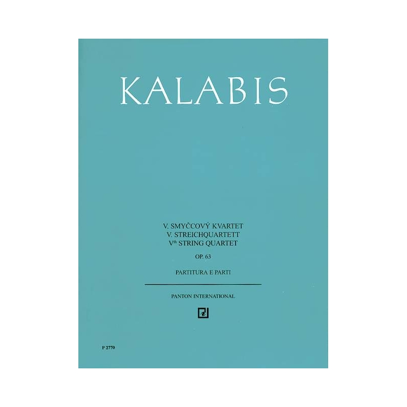 Kalabis, Viktor - V. String quartet op. 63 