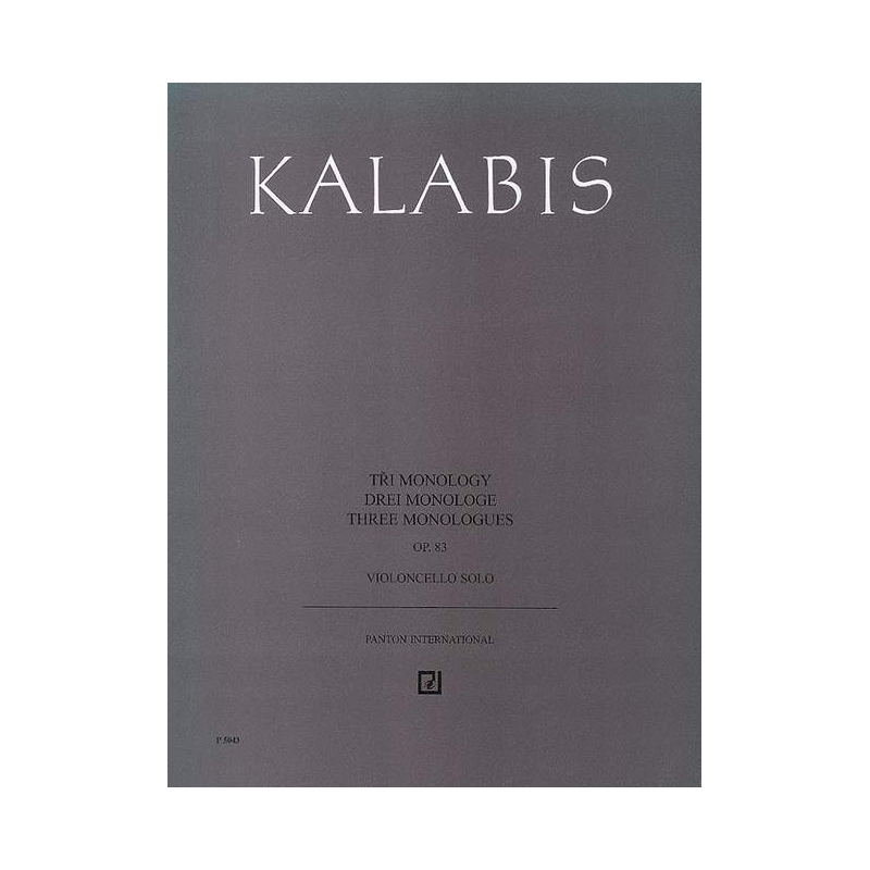 Kalabis, Viktor - Three Monologues 
