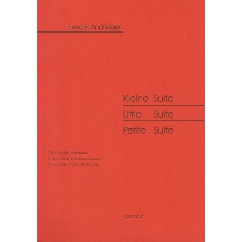 Little Suite for flute or treble recorder & piano - Louis Andriessen