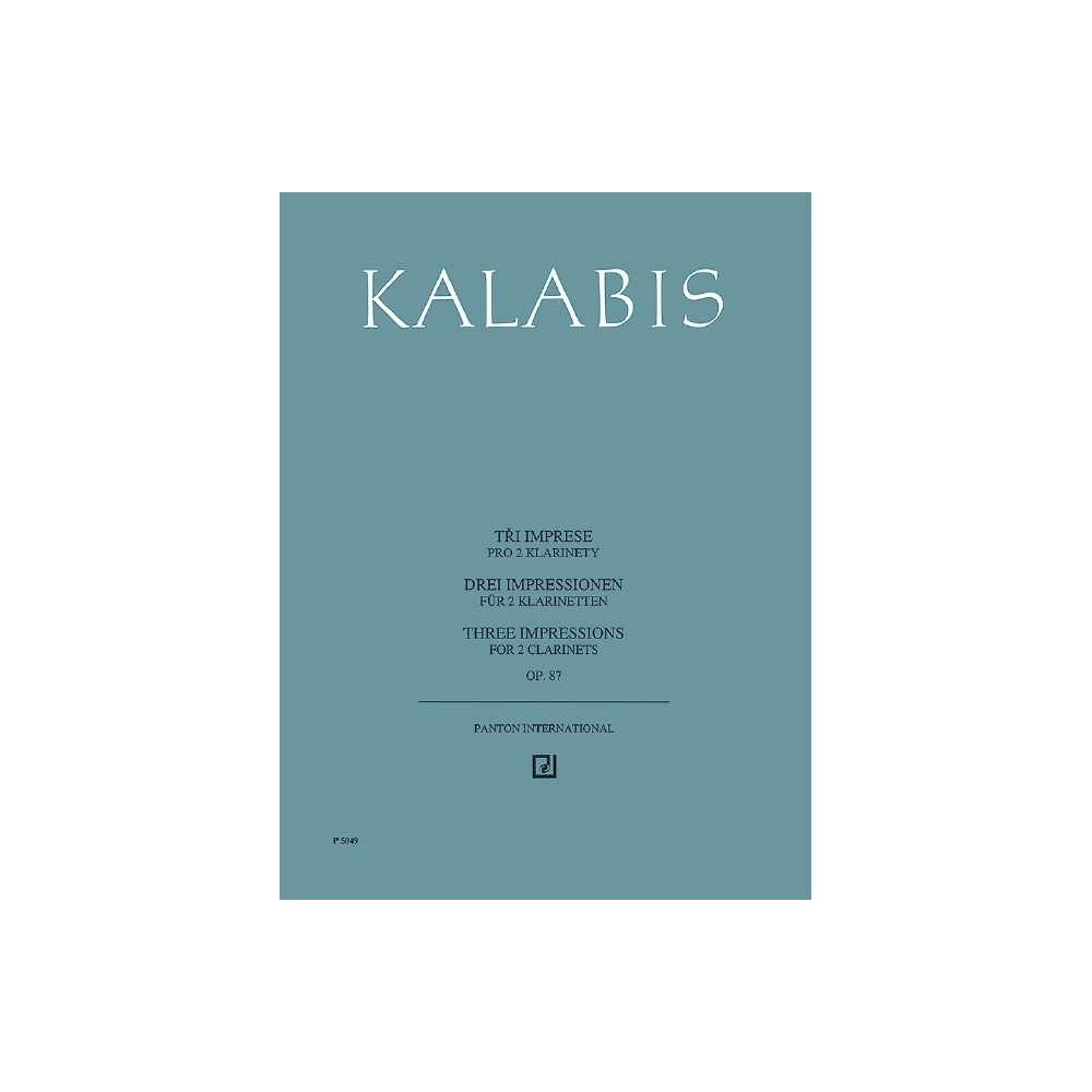 Kalabis, Viktor - Three Impressions op. 87 
