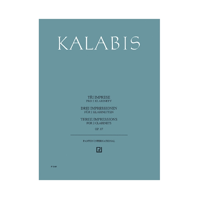 Kalabis, Viktor - Three Impressions op. 87 