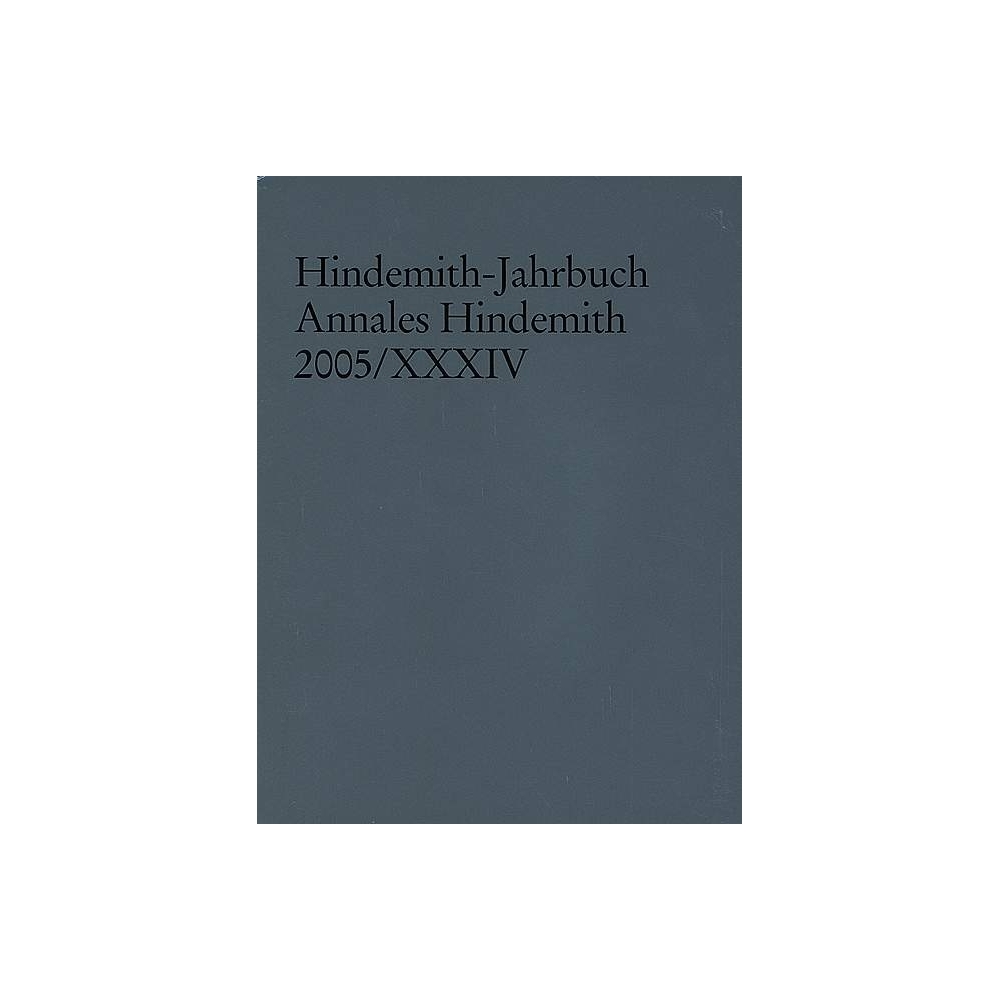 Hindemith-Jahrbuch Vol. XXXIV