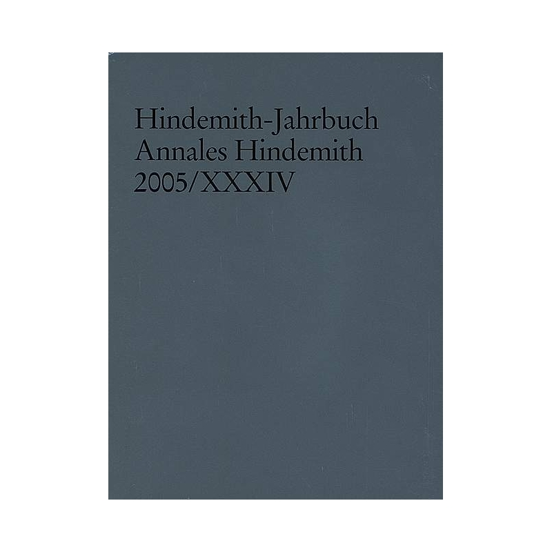 Hindemith-Jahrbuch Vol. XXXIV