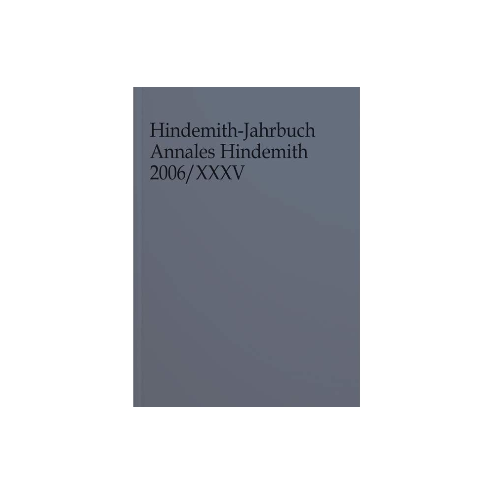 Hindemith-Jahrbuch Vol. 35