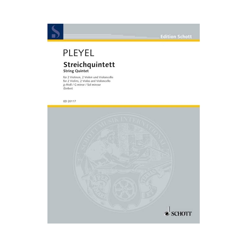Pleyel, Ignaz Joseph - String Quintet G minor BEN 272 
