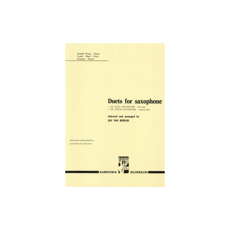 Beekum, Jan - Duets for Saxophone