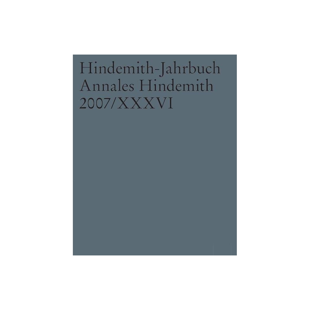 Hindemith-Jahrbuch Vol. 36