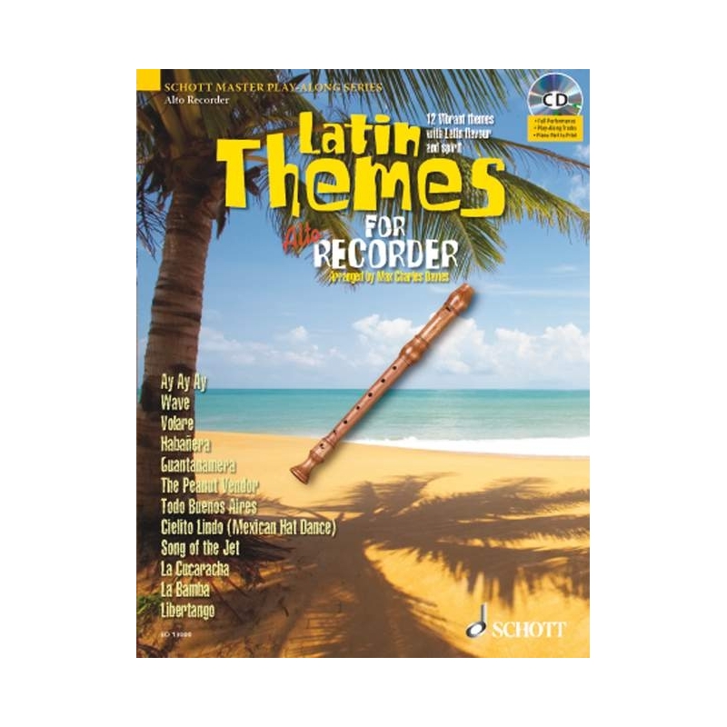 Latin Themes for Alto Recorder 