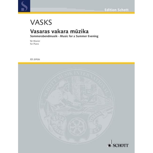 Vasks, Pēteris - Vasaras...