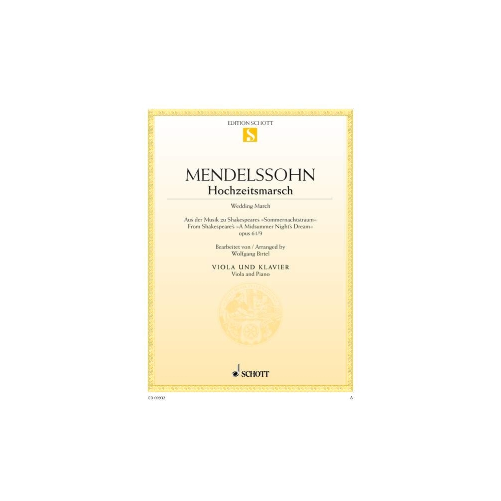 Mendelssohn Bartholdy, Felix - Wedding March op. 61/9 