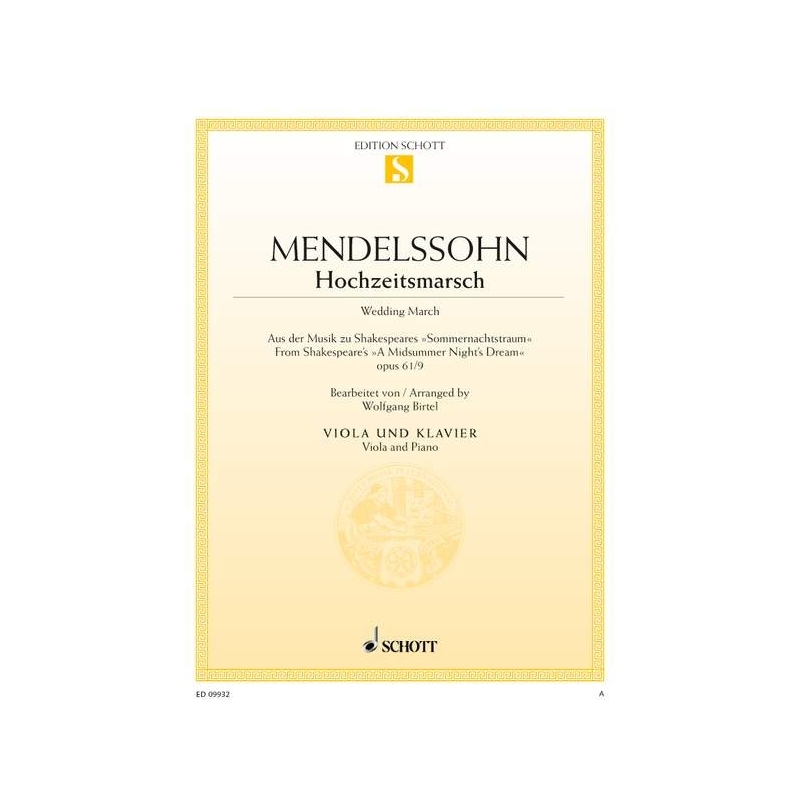 Mendelssohn Bartholdy, Felix - Wedding March op. 61/9 