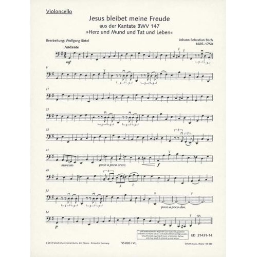 Bach, J.S - Jesu, Joy of...