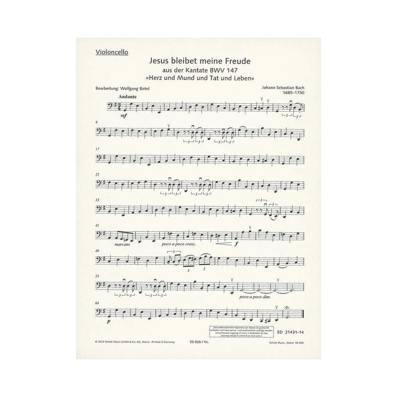 Bach, J.S - Jesu, Joy of Man's Desiring BWV 147