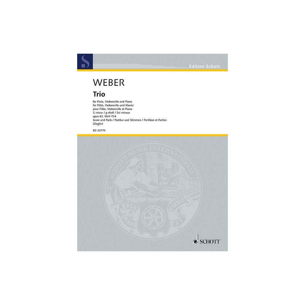 Weber, Carl Maria von - Trio G minor op. 63 WeV P.14 