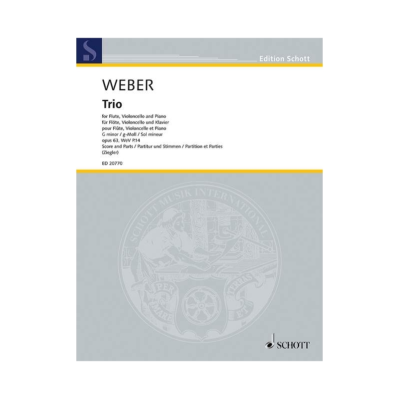Weber, Carl Maria von - Trio G minor op. 63 WeV P.14 