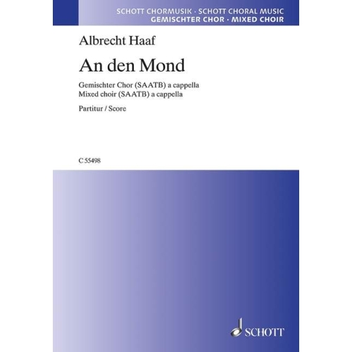 Haaf, Albrecht - An den Mond 